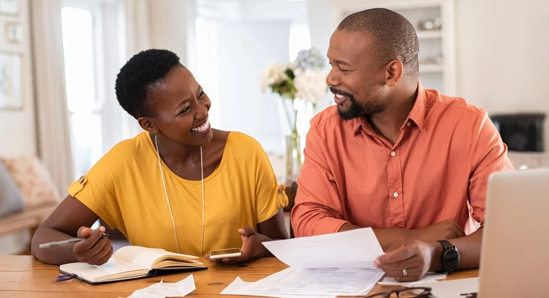couple doing their taxes