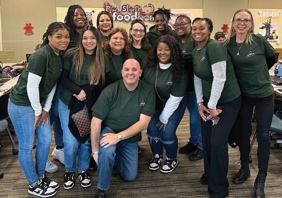ACE employees volunteer at the Houston Food Bank