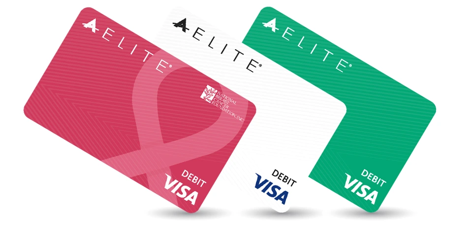 variety of Elite prepaid debit cards